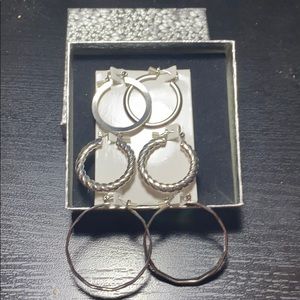 earrings 3 pairs
